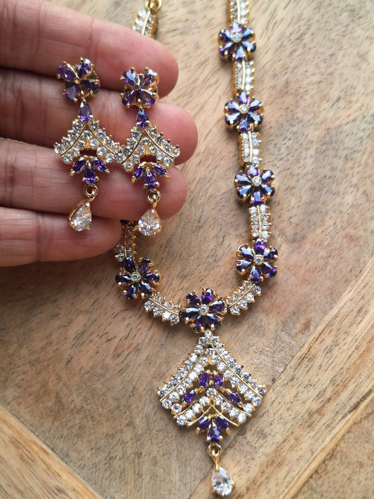 American Diamond Set (Neelambari)