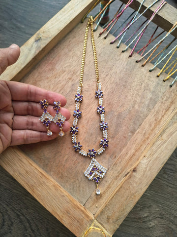 American Diamond Set (Neelambari)