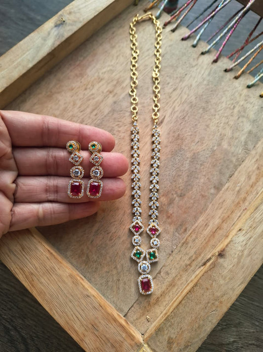 American Diamond Set (Prajakta)