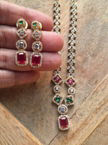 American Diamond Set (Prajakta)