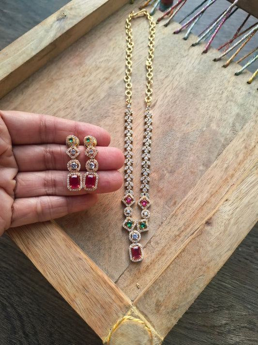 American Diamond Set (Prajakta)