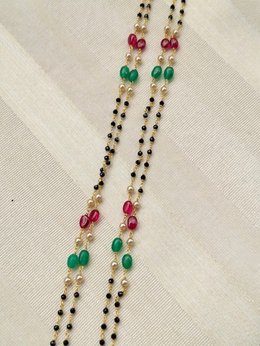 Designer Crystal Multicolourd Mangalsutra