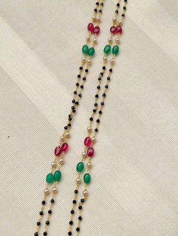 Designer Crystal Multicolourd Mangalsutra