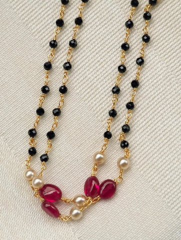 Designer Crystal Multicolourd Mangalsutra