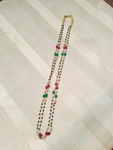 Designer Crystal Multicolourd Mangalsutra