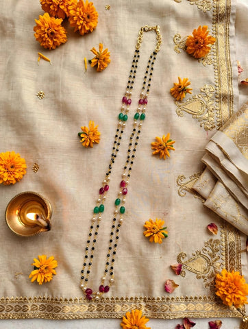 Designer Crystal Multicolourd Mangalsutra