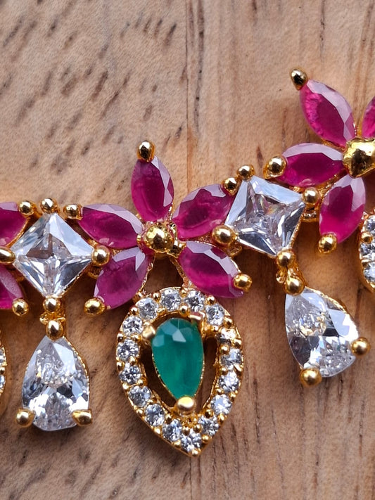 Sayuri Multicoloured Designer Necklace Set