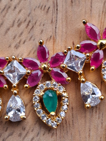 Sayuri Multicoloured Designer Necklace Set