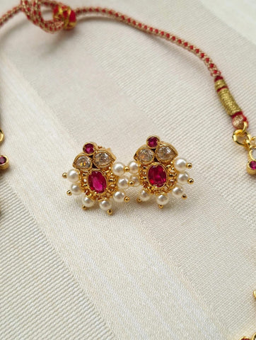 Manaswi Designer Royal Pearl Set