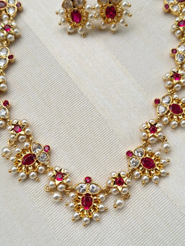 Manaswi Designer Royal Pearl Set