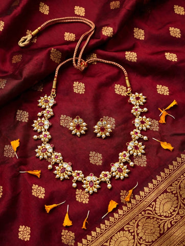 Manaswi Designer Royal Pearl Set