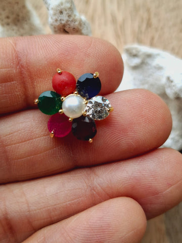 Navaratna Earrings Big