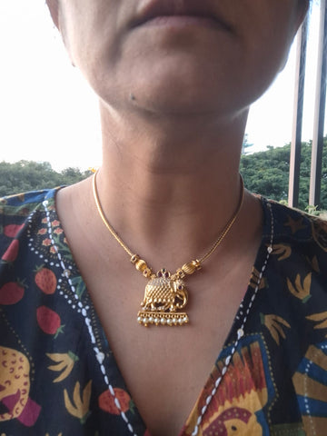 Elegant Gajendra Necklace Set