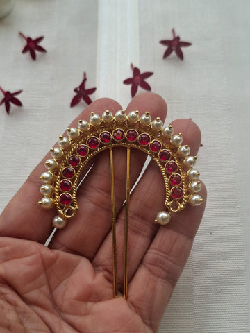 Red Pearl Hair Accessory