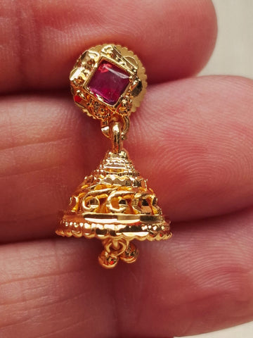Small and Cute Golden Designer Zhumki - Radha