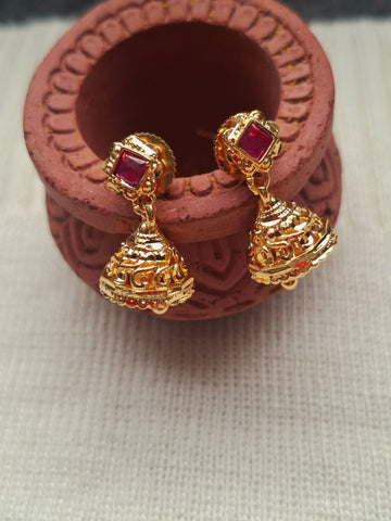 Small and Cute Golden Designer Zhumki - Radha