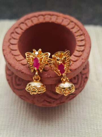 Small and Cute Golden Designer Zhumki - Titli