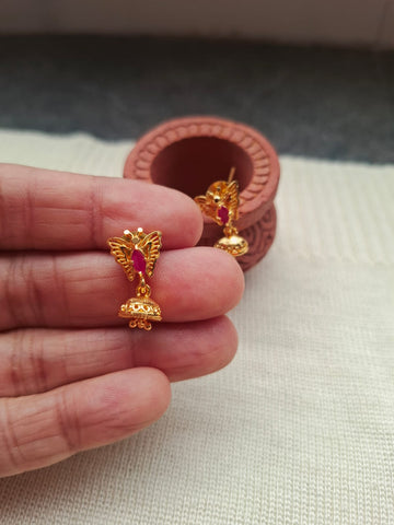Small and Cute Golden Designer Zhumki - Titli