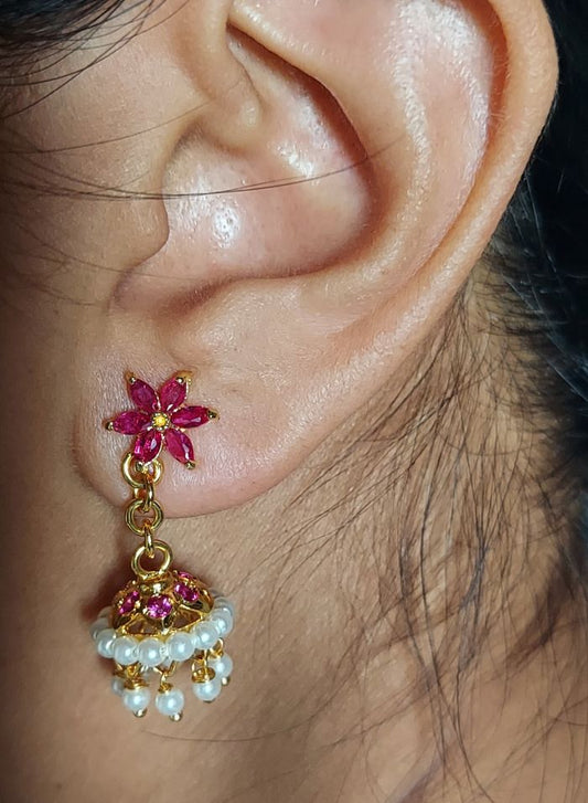 Red Flower Pearl Zhumki