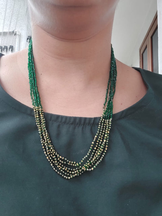 Designer Green Crystal Chain