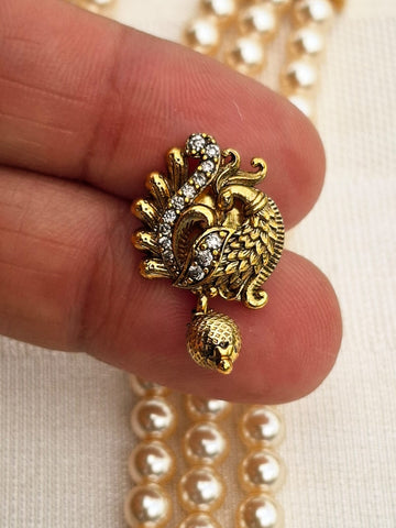 Designer Rajwadi Set with Superior Swaroski Pearls