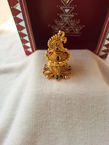 Haldi Kumkum Karanda Peacock