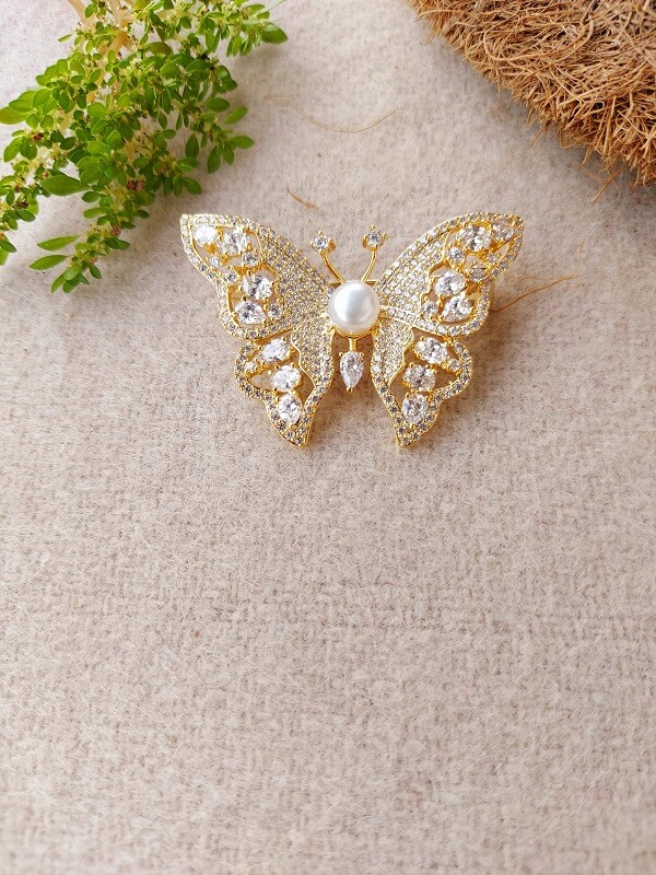 Beautiful Butterfly Saree Pin