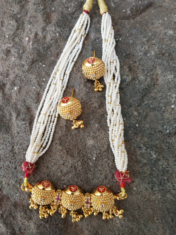 Small Pearls 3 Wati Designer Karwari set
